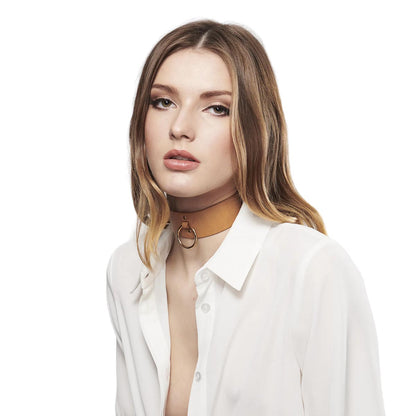 Bijoux Indiscrets Wide Choker Brown - Exklusives Accessoire aus Spanien