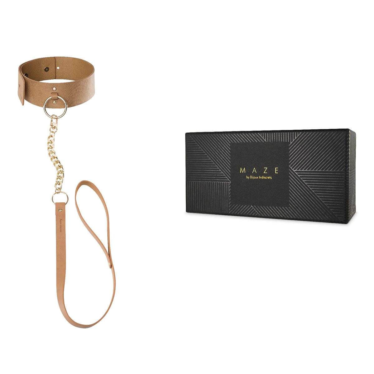 Bijoux Indiscrets Wide Choker Brown - Exklusives Accessoire aus Spanien