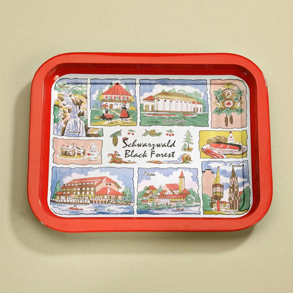 FeineHeimat Deko Tablett Schale Schwarzwald Black Forest 20,5 x 16,5 cm