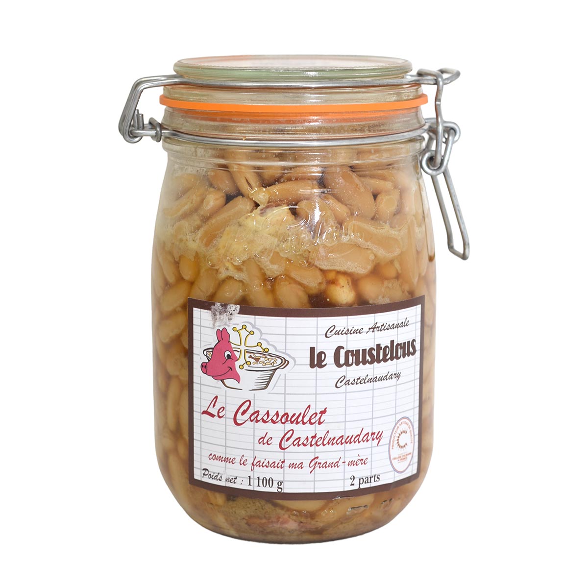 Le Coustelous  de Castelnaudary gekochte Lingots und Entenfleisch aus Frankreich