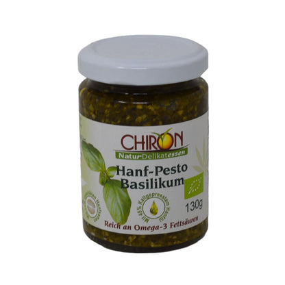 *MHD 05.01.2024* CHIRON Naturdelikatessen Bio Hanf-Pesto Basilikum kbA 130g