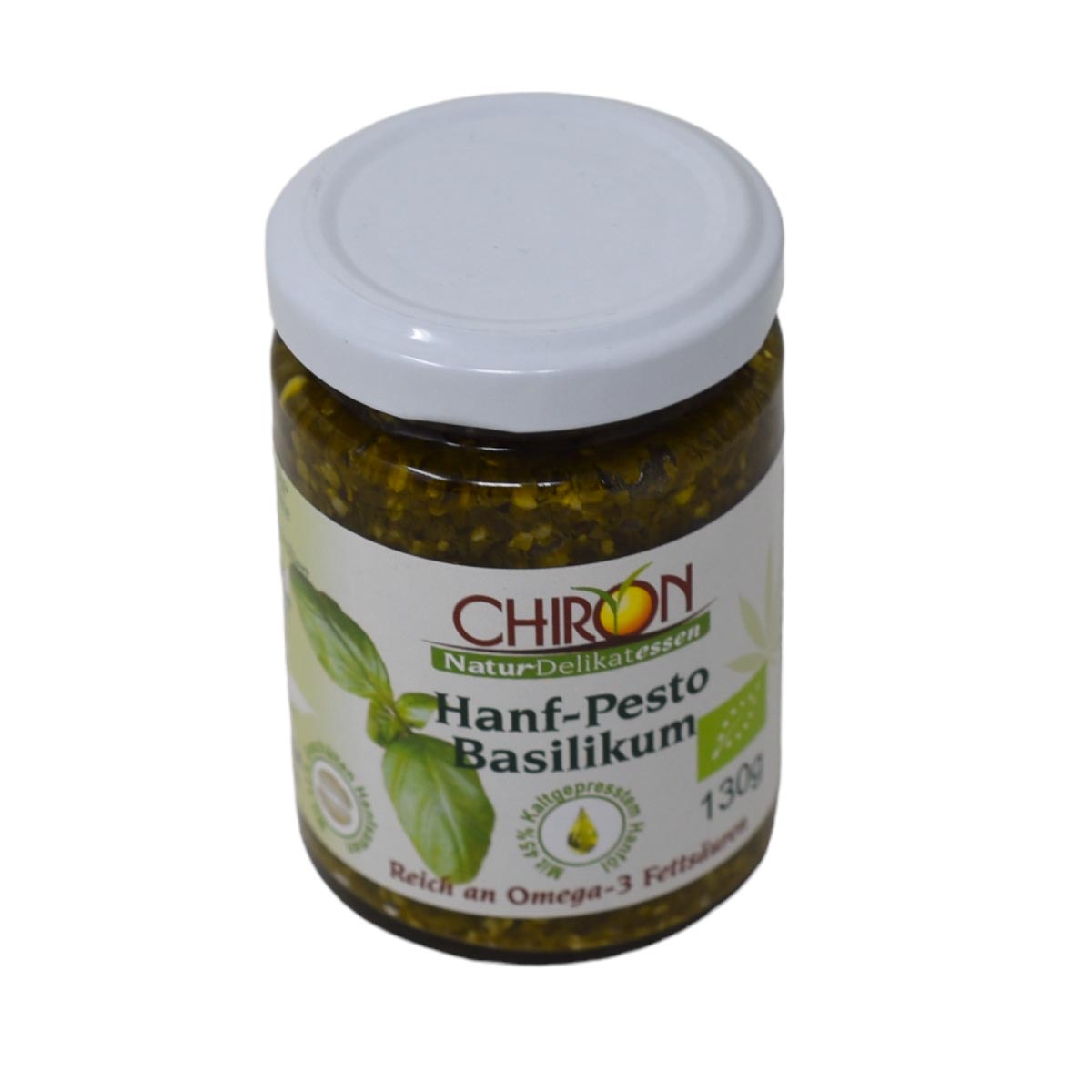 *MHD 05.01.2024* CHIRON Naturdelikatessen Bio Hanf-Pesto Basilikum kbA 130g