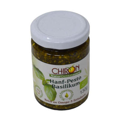*MHD 05.01.2024* CHIRON Naturdelikatessen Bio Hanf-Pesto Basilikum kbA 130g