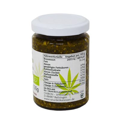 *MHD 05.01.2024* CHIRON Naturdelikatessen Bio Hanf-Pesto Basilikum kbA 130g