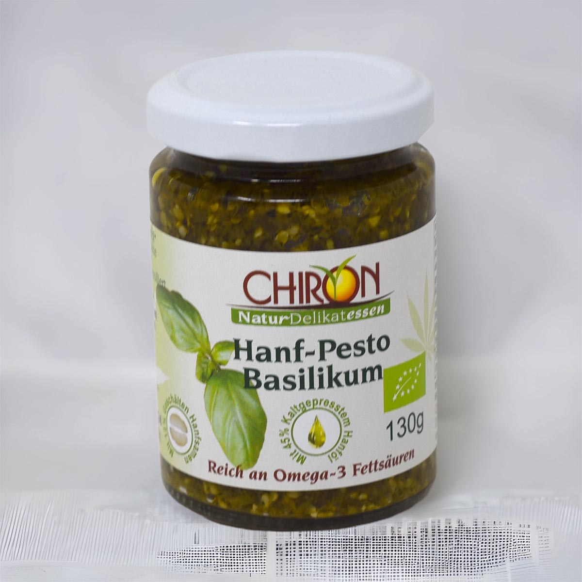 *MHD 05.01.2024* CHIRON Naturdelikatessen Bio Hanf-Pesto Basilikum kbA 130g