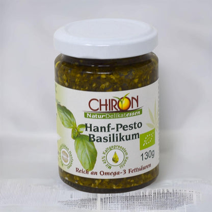 *MHD 05.01.2024* CHIRON Naturdelikatessen Bio Hanf-Pesto Basilikum kbA 130g