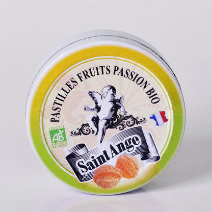 Saint-Ange Bio-Passionsfrucht-Pastillen–Handgefertigte Pastillen aus Frankreich, 50g