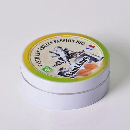 Saint-Ange Bio-Passionsfrucht-Pastillen–Handgefertigte Pastillen aus Frankreich, 50g