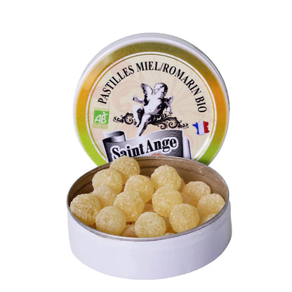 Saint-Ange Miel/Romarin Bio - Bio Honig/Rosmarin Pastillen aus Frankreich 50g