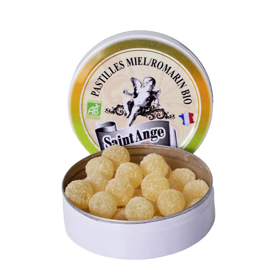 Saint-Ange Miel/Romarin Bio - Bio Honig/Rosmarin Pastillen aus Frankreich 50g