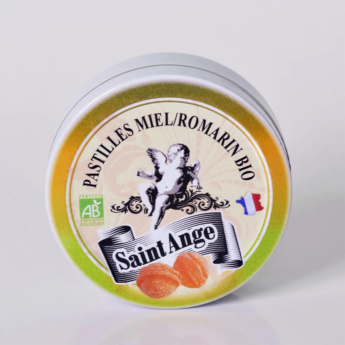 Saint-Ange Miel/Romarin Bio - Bio Honig/Rosmarin Pastillen aus Frankreich 50g