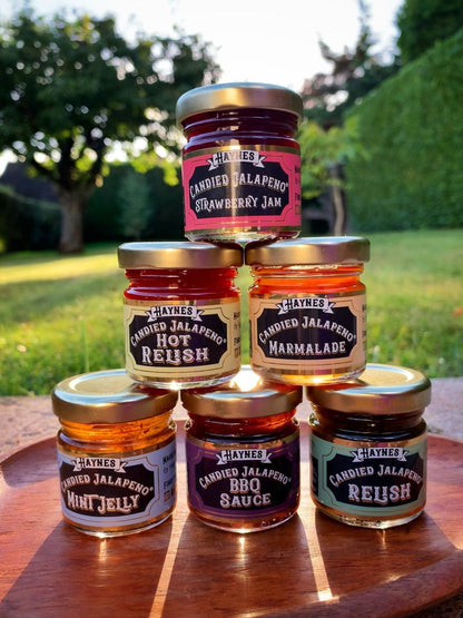 Haynes Gourmet Candied Jalapenos: 6er Probe Set Sommer Feeling Scharf – Süße & Schärfe im Gourmet-Genuss