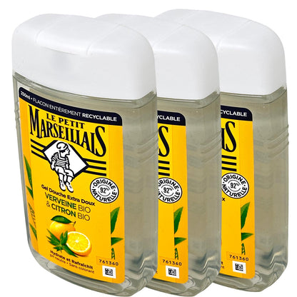 Le Petit Marseillais Duschgel mit Eisenkraut und Zitrone 3 x 250 ml aus Frankreich