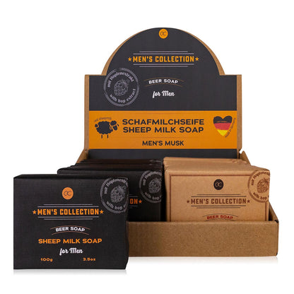 BOTANIC SPA Schafmilchseife MEN's Collection mit Hopfenextrakt handgefertigt 2 x 100 g