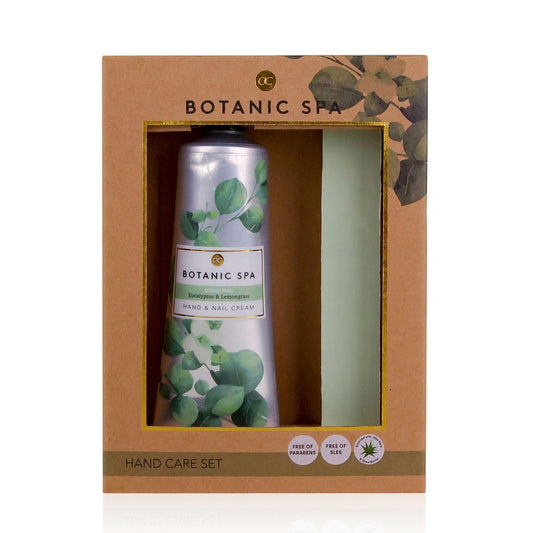 BOTANIC SPA Handpflege Set mit erfrischender Hand & Nagel Creme & Nagelfeile Geschenkset