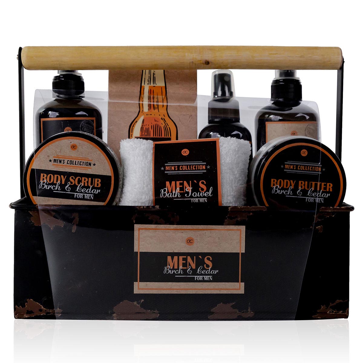 BOTANIC SPA Men's Collection Männer Pflege Set, 8 teilig Geschenk Set für den Mann