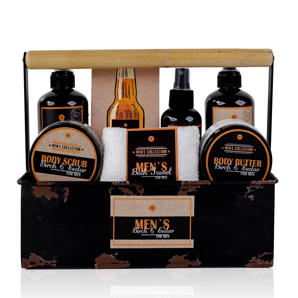 BOTANIC SPA Men's Collection Männer Pflege Set, 8 teilig Geschenk Set für den Mann