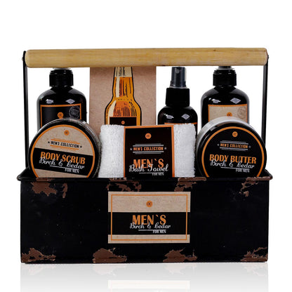 BOTANIC SPA Men's Collection Männer Pflege Set, 8 teilig Geschenk Set für den Mann