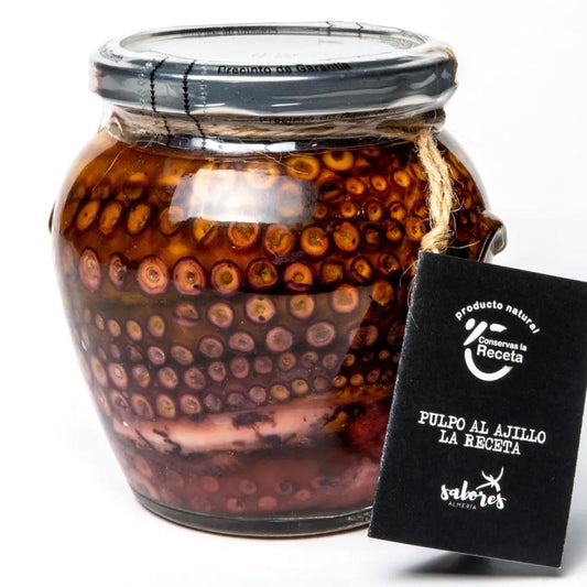 Exquisiter Genuss: Conservas La Receta Oktopus mit Knoblauch in spanischem Olivenöl!