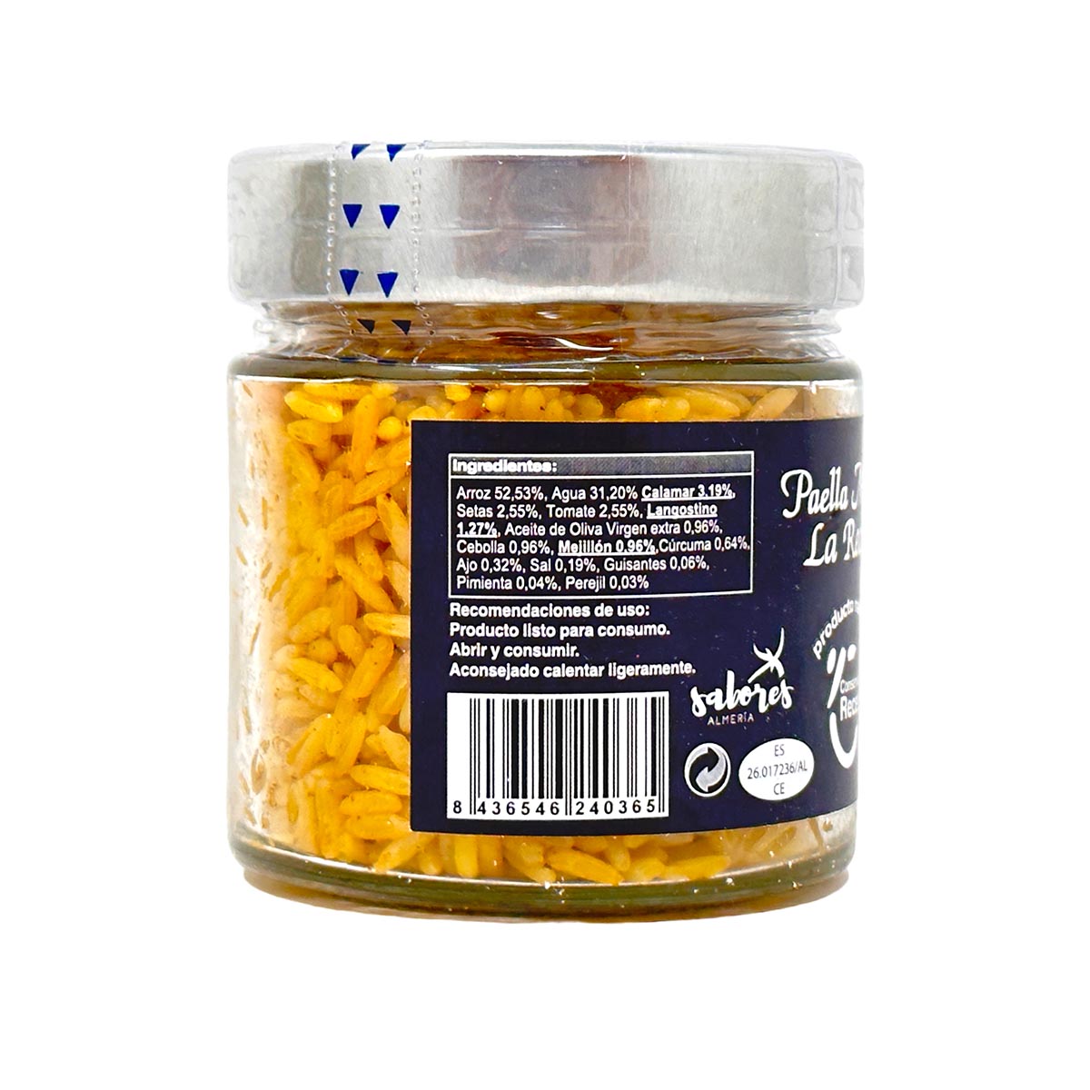 Conservas La Receta Fisch Paella Marisco La Receta Fertiggericht im Glas 250g