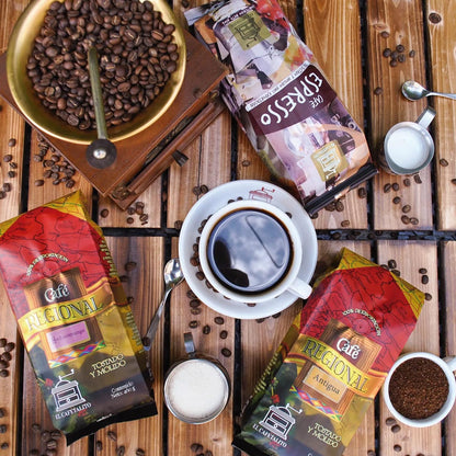 Café Regional Espresso Kaffee Bohnen - 460 Gramm - Arabica und Robusta Mischung aus verschiedenen Regionen Guatemalas