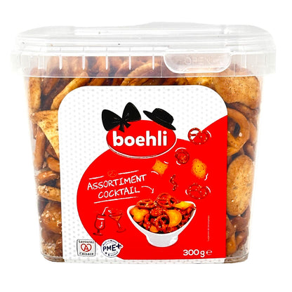 boehli Cubi Cocktail Mix, Brezeln, Mini-Sticks, Rondells, Cracker 300 Gramm