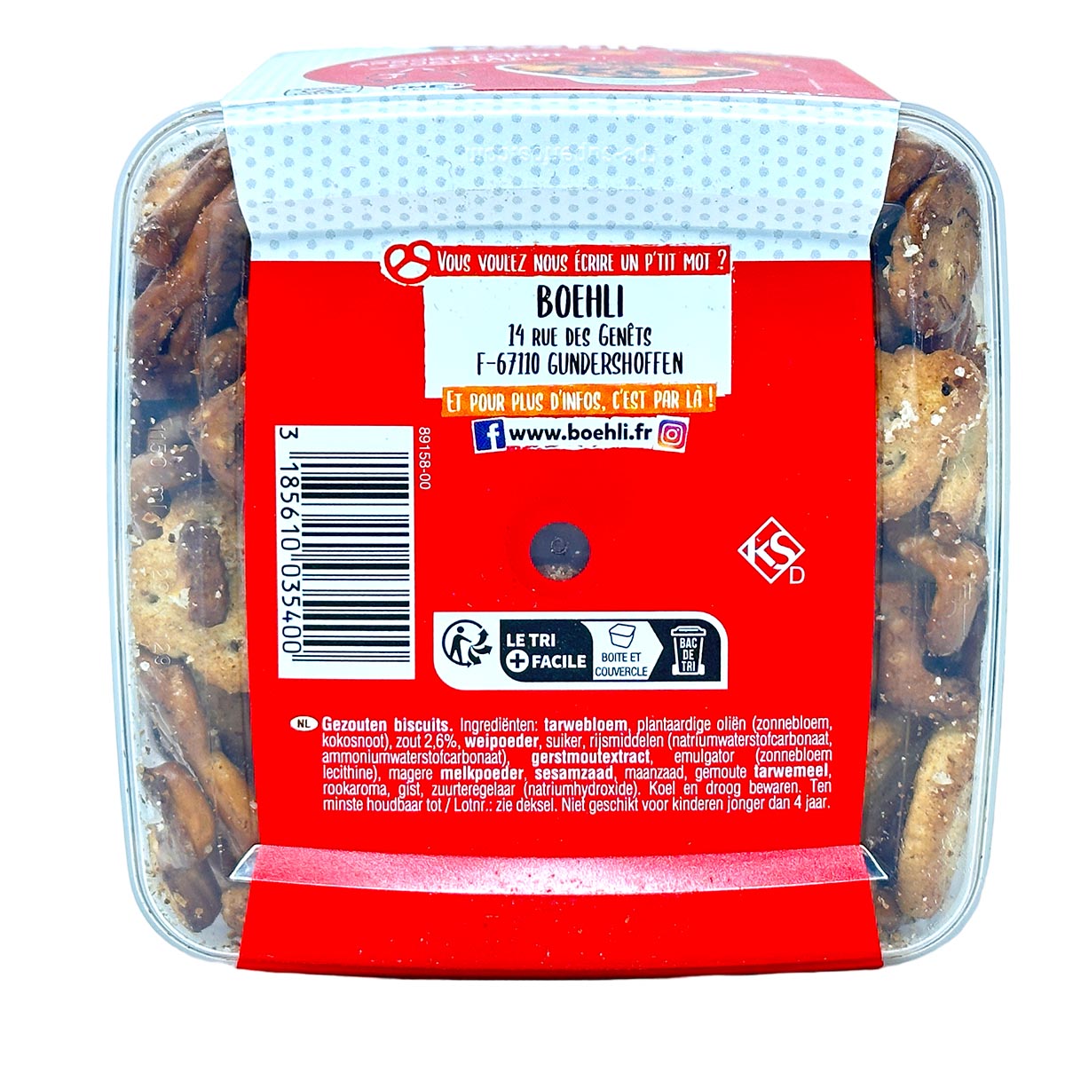 boehli Cubi Cocktail Mix, Brezeln, Mini-Sticks, Rondells, Cracker 300 Gramm