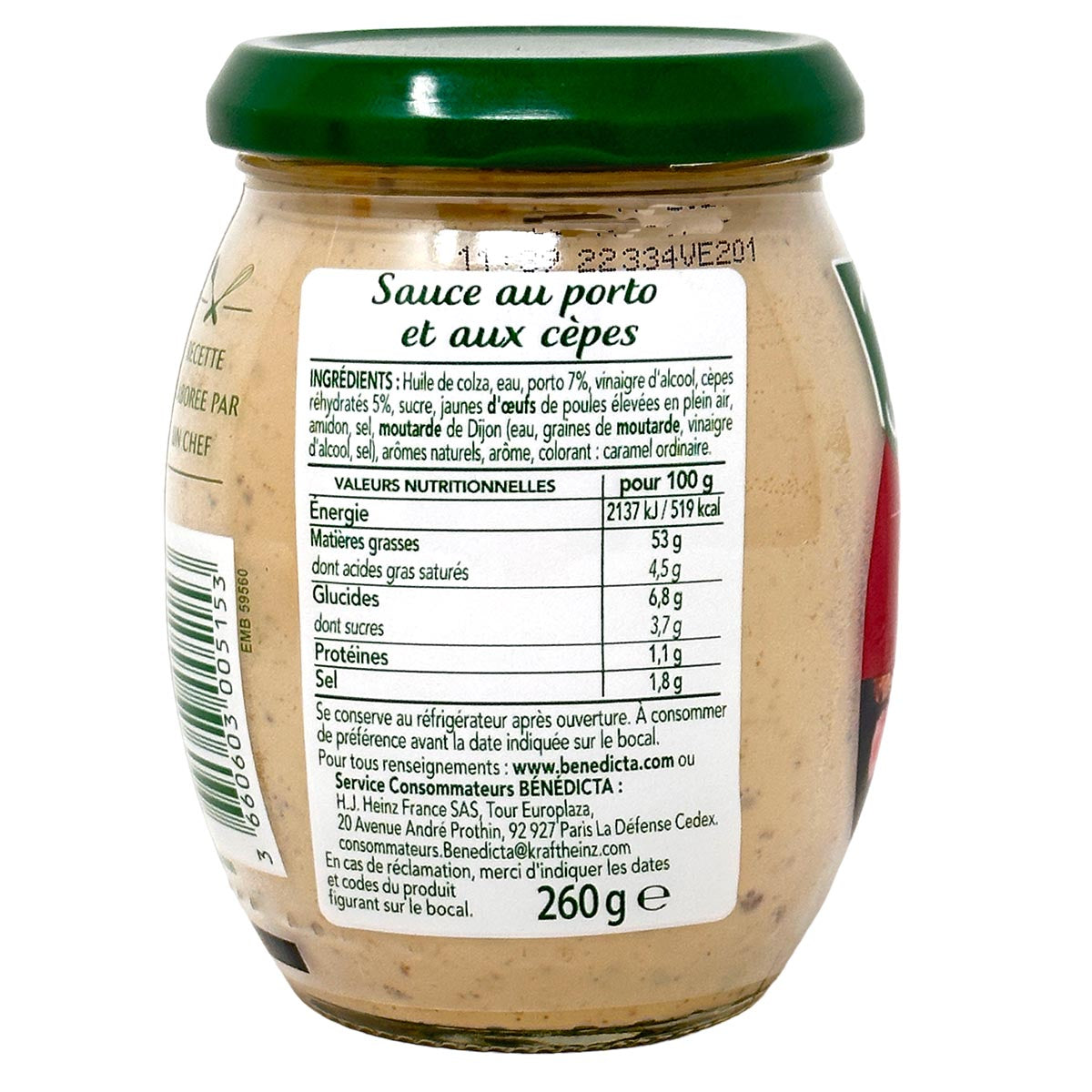 Bénédicta Cèpes & Porto Gourmet Sauce: Französische Delikatesse