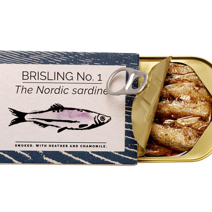 FANGST Brisling No. 1 die nordische Sardine geräuchert mit Heidekraut & Kamille