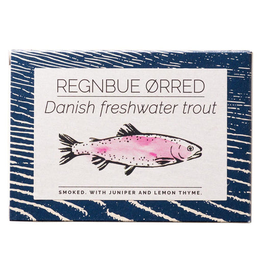 Erlesener Genuss: FANGST Rengbue ørred geräuchert in dänischem Rapsöl!