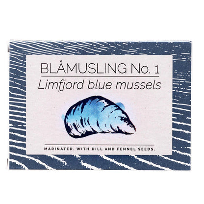FANGST Blåmusling NO. 1 marinierte Limfjord Miesmuscheln mit Dill und Fenchel, aus Dänemark