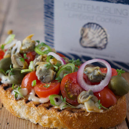 FANGST Hjertemusling ungekochte Herzmuscheln in kaltgepresstem Rapsöl leicht gesalzen