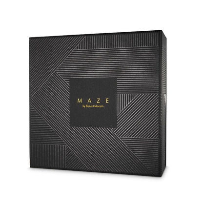 Bijoux Indiscrets MAZE - Suspender Belt: Braune Straps, vegan, spanisches Design