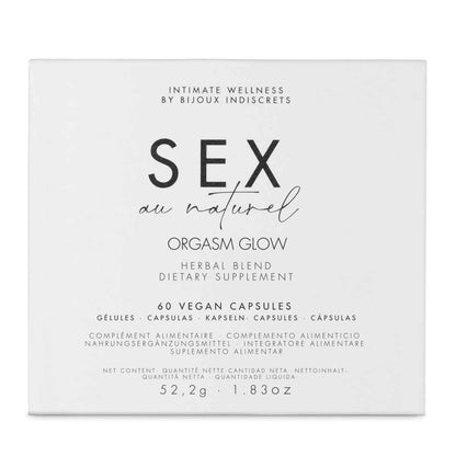 ORGASM GLOW Libido - Stimmungs- und Erregungsergänzung - Sex au Naturel 60 Tabletten
