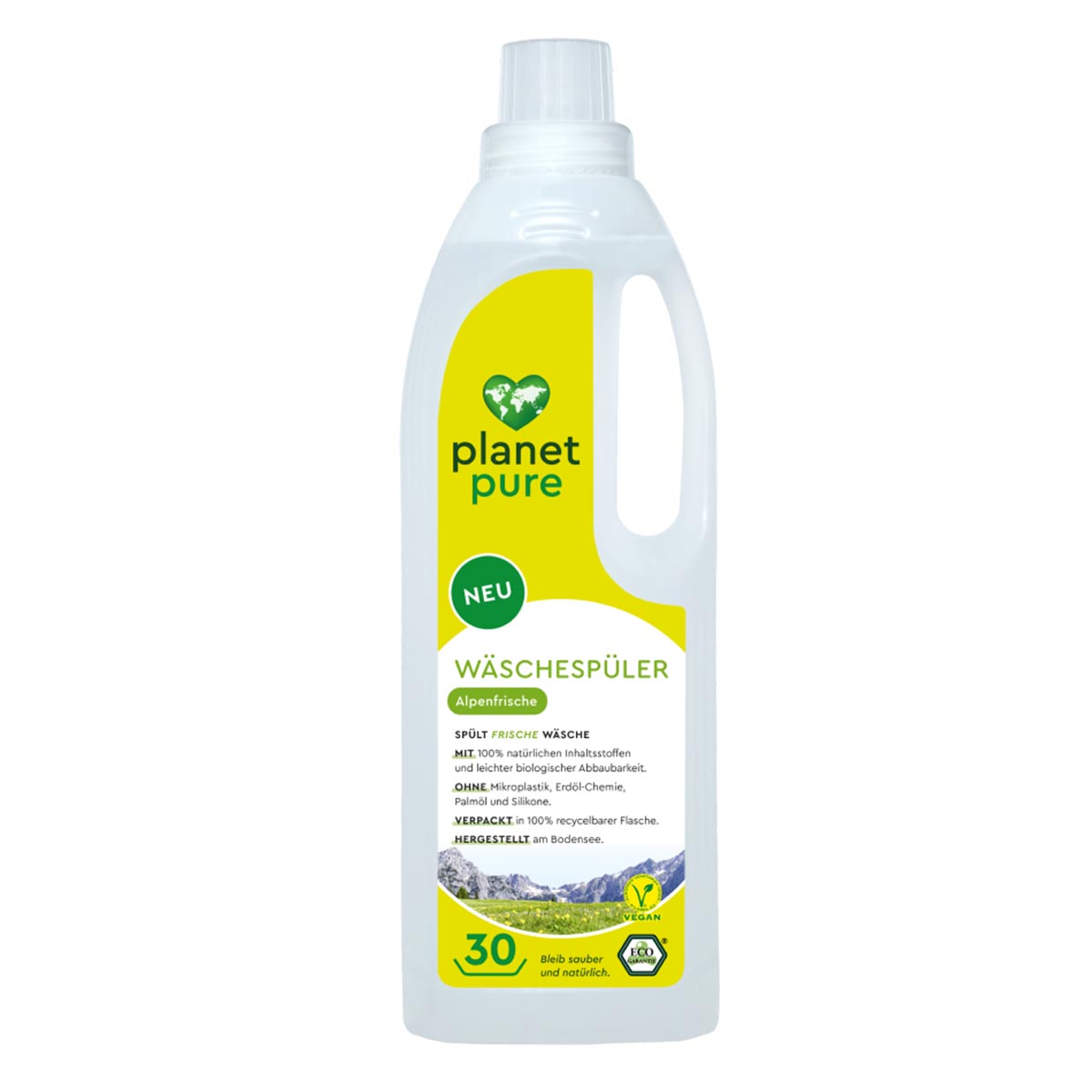 PLANET PURE Alpenfrische Wäschespüler: Natürlich,  100% natürlichen Inhaltsstoffe