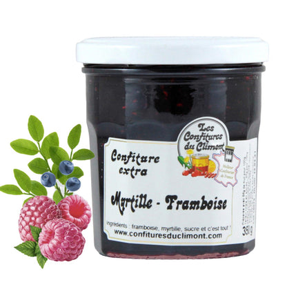 Les Confitures du Climont Heidelbeere-Himbeere Konfitüre extra handwerklich hergestellt