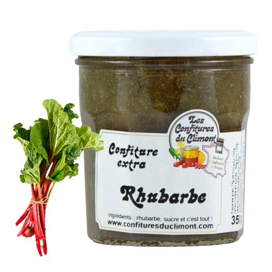 Les Confitures du Climont Rhabarber Konfitüre extra Confiture Extra Rhubarbe handwerklich hergestellt aus dem Elsass