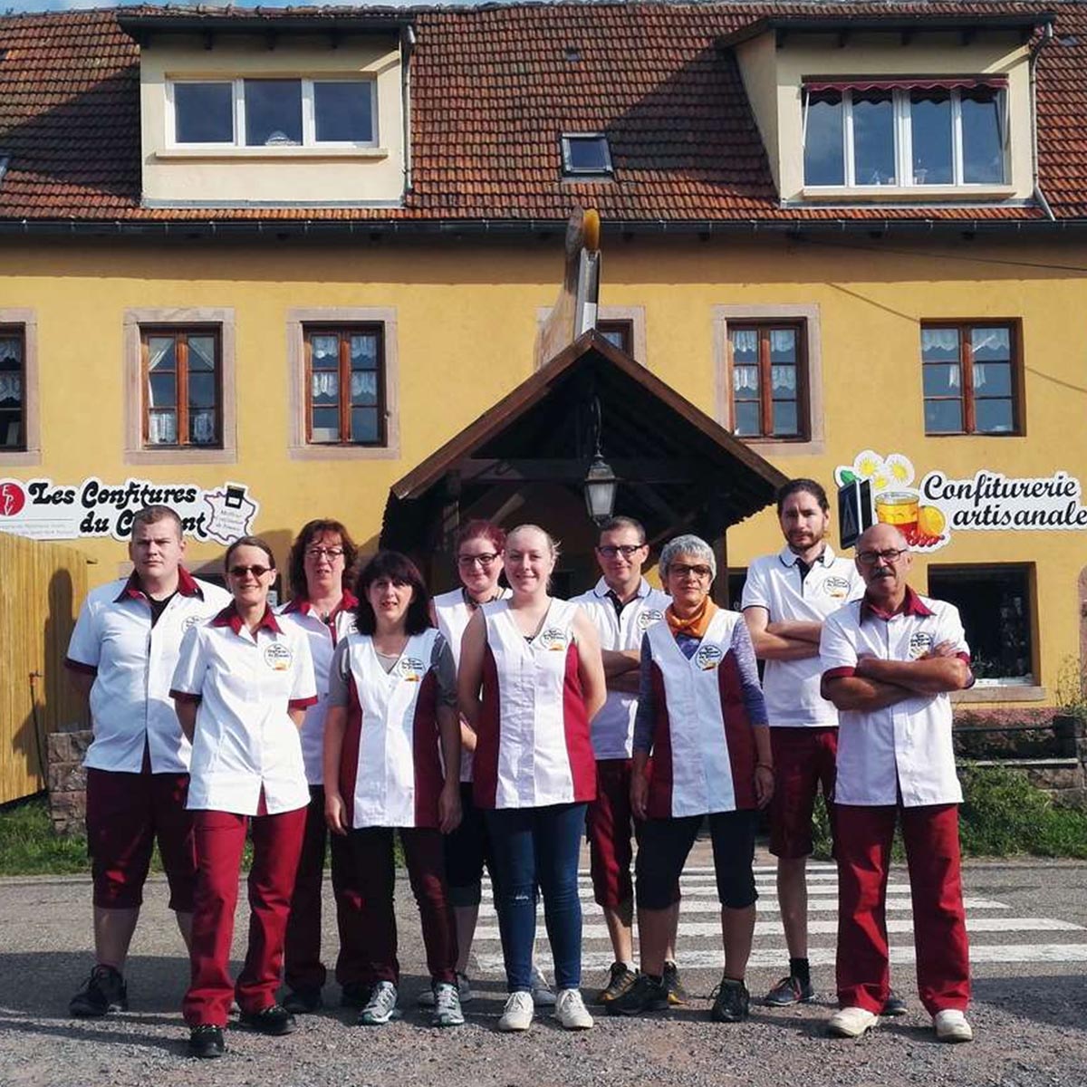 Les Confitures du Climont Karotten Konfitüre extra mit Trester vom Gewürztraminer, handwerklich hergestellt aus dem Elsass