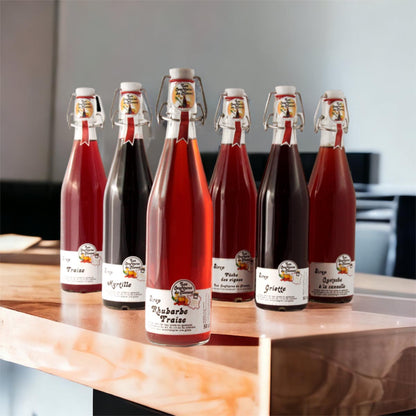 Les Confitures du Climont Erdbeer Sirup aus dem Elsass 0,5 Liter handgefertigt