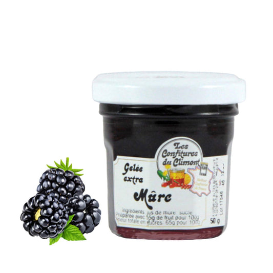 Les Confitures du Climont Brombeere Gelee extra 50g handwerklich hergestellt
