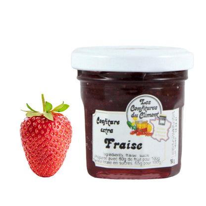 Les Confitures du Climont Erdbeere Konfitüre extra 50g handwerklich hergestellt