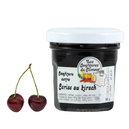 Les Confitures du Climont Kirsch Konfitüre extra mit Kirschwasser  50g