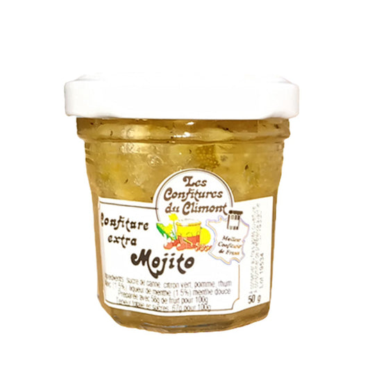 Les Confitures du Climont Mojito Konfitüre mit weißem Rum und Minzlikör 50g