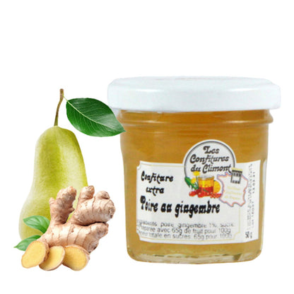 Les Confitures du Climont Birne & Ingwer Konfitüre extra 50g aus dem Elsass