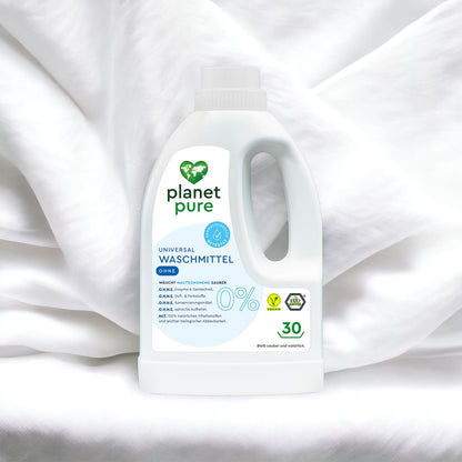 PLANET PURE Universal Waschmittel 30 WI 100 % natürlichen Inhaltsstoffe hautschonend