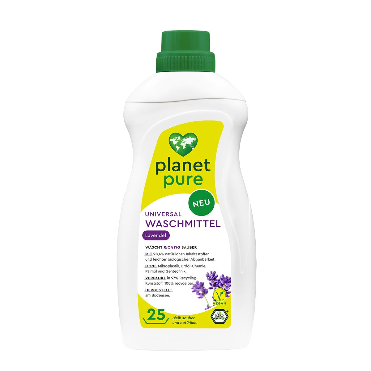 PLANET PURE Universal Waschmittel Lavendel: Natürlich, Vegan, Effektiv