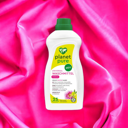 PLANET PURE Universal Waschmittel Wildrosen: Natürlich, Effektiv, 25WL