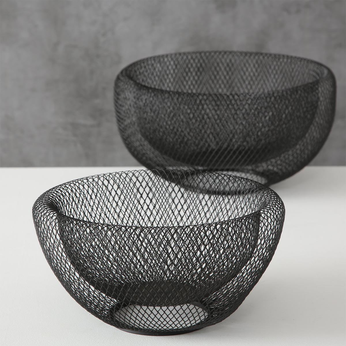 FeineHeimat Deko-Schale Seoul 2-teilig, Schwarz, Metall, Moderne Wohnaccessoir