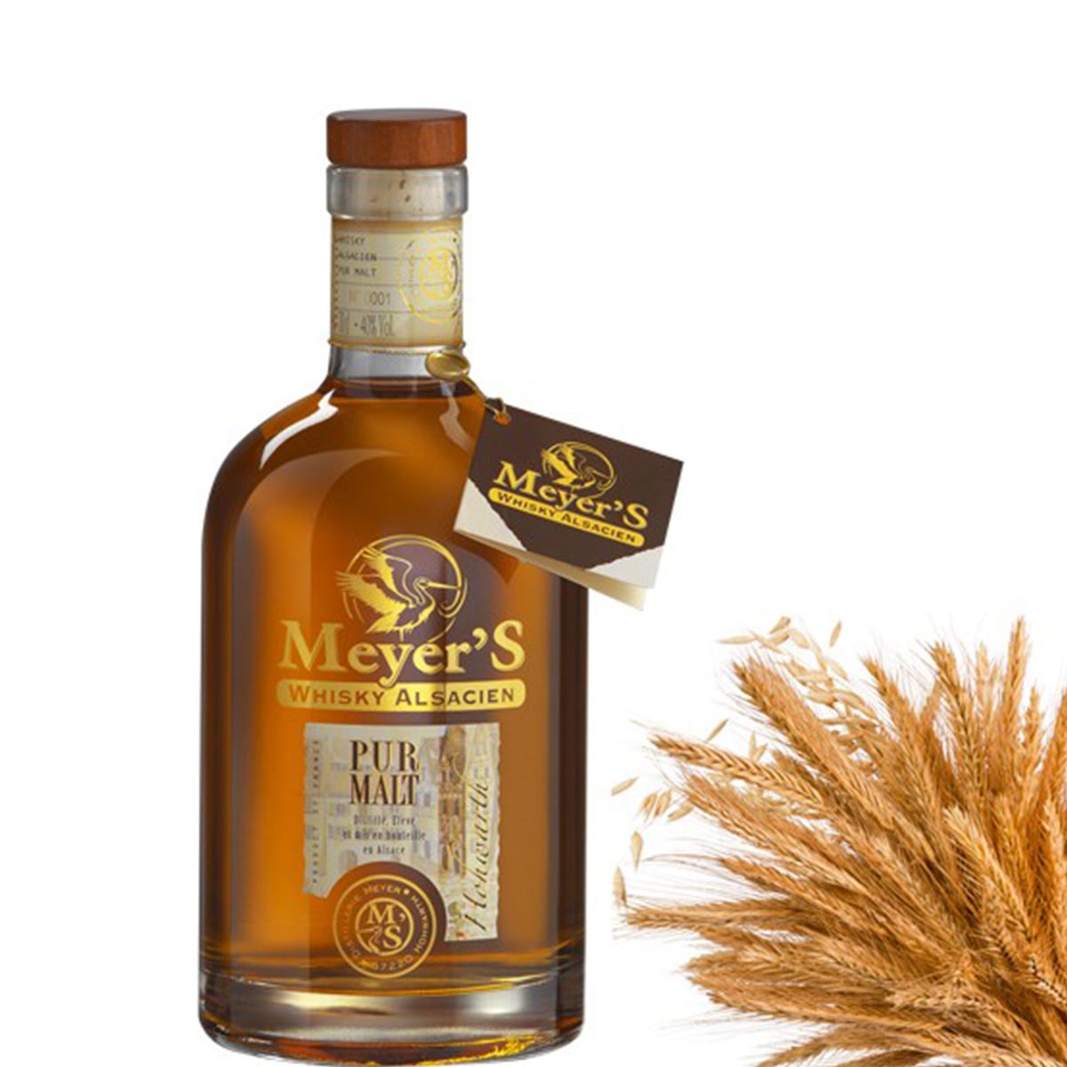 Genieße den Geschmack von Meyer's Whisky Pure Malt - 0,7 l aus dem Elsass