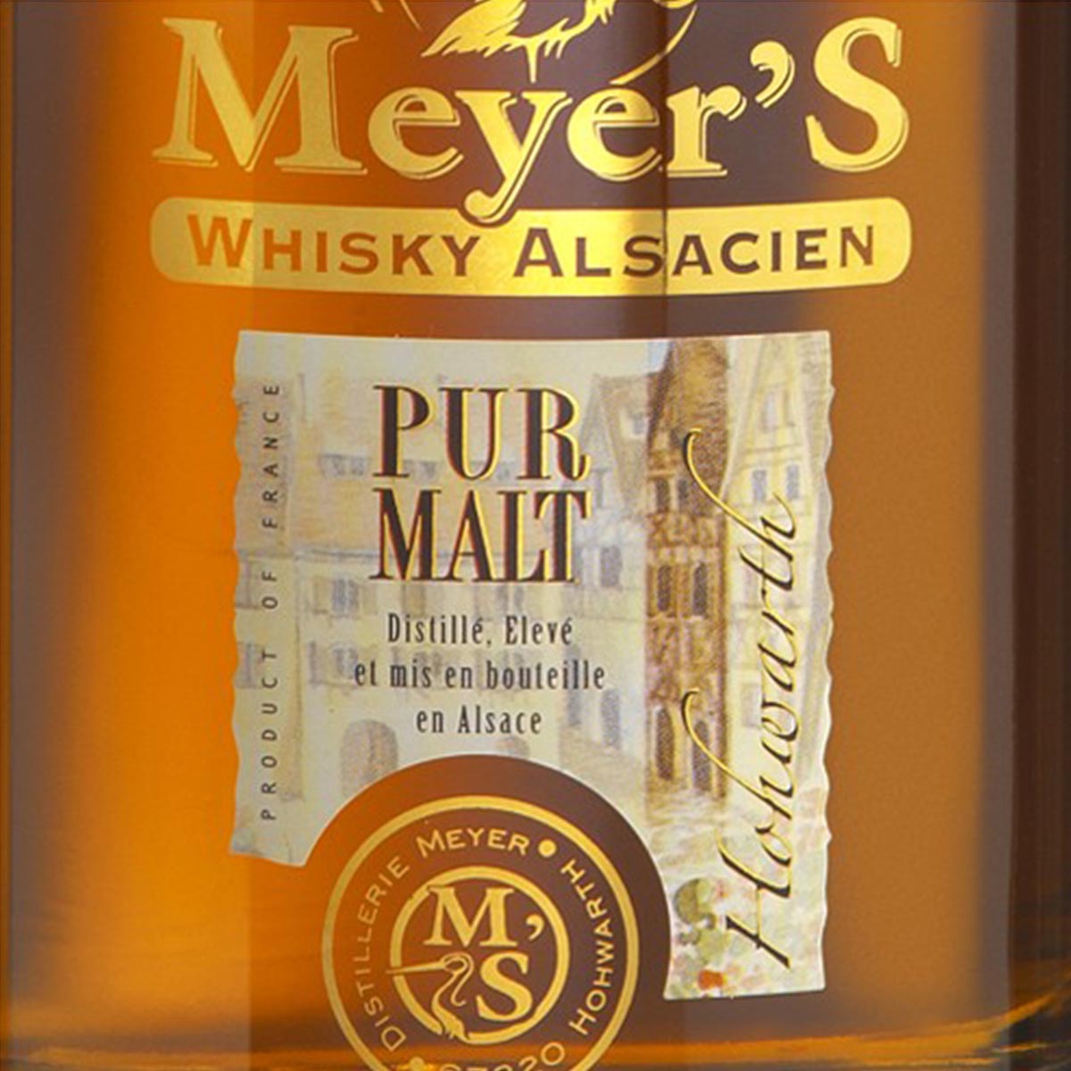 Genieße den Geschmack von Meyer's Whisky Pure Malt - 0,7 l aus dem Elsass